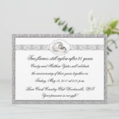 25周年シルバーウェディングアニバーサリーのお祝い 招待状 (スタンド正面)