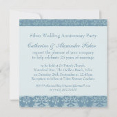 25周年シルバーウェディングアニバーサリー パーティー招待状 招待状 (裏面)