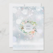 25周年シルバーウエディングのアニバーサリー 招待状 (裏面)