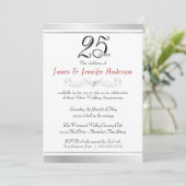 25周年シルバーウエディングアニバーサリー招待状 招待状 (スタンド正面)