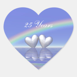 25周年シルバーハート ハートシール