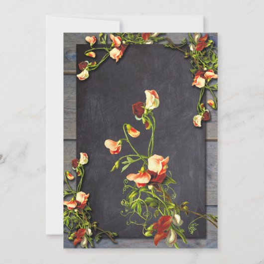 25周年チョークボード花枠 招待状 (裏面)