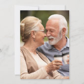 25周年ハートスクリプト花写真 招待状 (裏面)