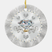 25周年パーソナライズされたオーナメント セラミックオーナメント (裏面)