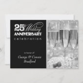 25周年パーティの招待状パーソナライズされた- 招待状 (正面)