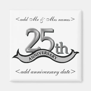 25周年パーティーが好意 マグネット