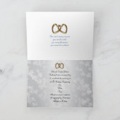 25周年パーティー招待状 アジアンスタイル 静物 カード (内部)