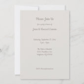 25周年パーティー オーダーメイド ケーキ 招待状 (裏面)