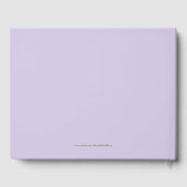 25周年パーティー  ゲストブック 紫の花 (裏面)