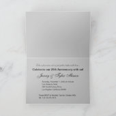 25周年パーティー(Chaucer/シルバー ブラック) 招待状 (内部)