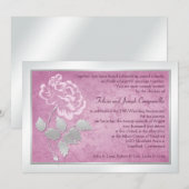 25周年ピンクの芍薬 招待状 (正面/裏面)