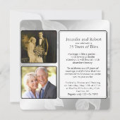 25周年ローズガーデン写真記念日招待状 招待状 (正面)