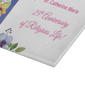 25周年修道院宗教生活をパーソナライズ カッティングボード (角)