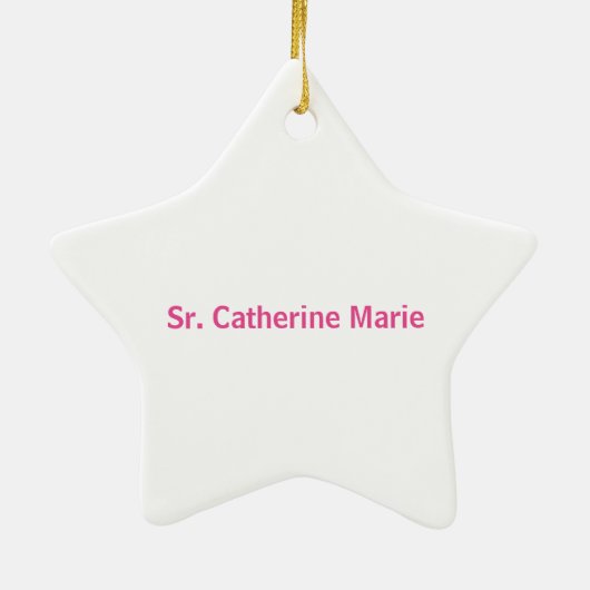 25周年修道院宗教生活をパーソナライズ セラミックオーナメント (裏面)