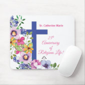 25周年修道院宗教生活をパーソナライズ マウスパッド (マウス)