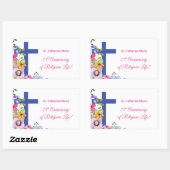 25周年修道院宗教生活をパーソナライズ 長方形シール (シート)