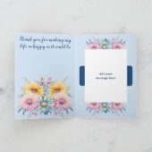 25周年妻ゲルベラフローラブルー カード (内部)