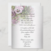 25周年招待状ソフトパンジー 招待状 (裏面)