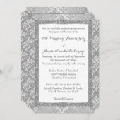 25周年招待状 | 偽銀の輝き 招待状 (正面/裏面)