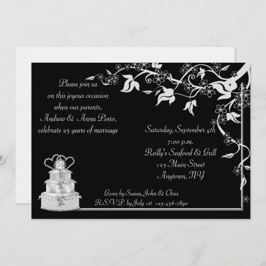 25周年招待状 招待状 (正面/裏面)