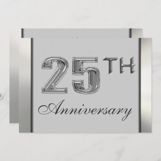 25周年招待状 招待状 (正面/裏面)