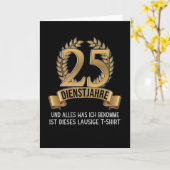 25周年社員表彰 社内祝賀 カード (黄色い花)