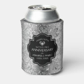 25周年結婚と金ゴールドフローラの低下 缶クーラー (缶裏面)