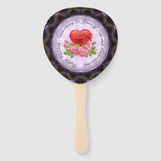 25周年結婚のファン集 ハンドファン