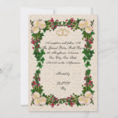 25周年結婚の誓いの更新 招待状 (裏面)