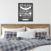 25周年結婚シャルボード25年 キャンバスプリント (インサイチュ (寝室))