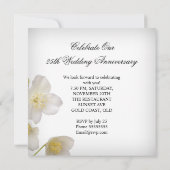 25周年結婚フローラ白 招待状 (裏面)