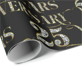 25周年結婚文字 ラッピングペーパー (ロールコーナー)