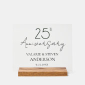 25周年結婚歓迎 アクリルサイン (正面)