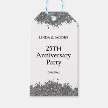25周年結婚記念シルバーグリッター