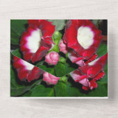 25周年結婚記念シルバー オールインワン招待状 (裏面)