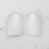 25周年結婚記念ノートカード サンキューカード (内部)