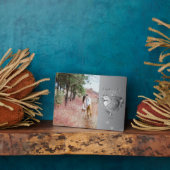 25周年結婚記念フォトシカスタムェアハート フォトプラーク (側面)