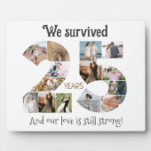 25周年結婚記念写真 フォトプラーク (正面)