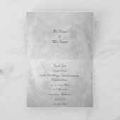 25周年結婚記念日お祝いカード 招待状 (内部)