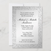 25周年結婚記念日のご招待 招待状 (正面)