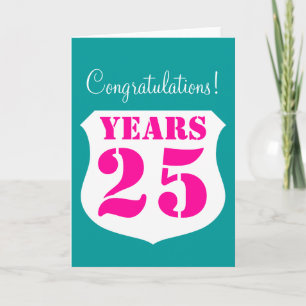 25周年結婚記念日のカード カード