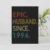 25周年結婚記念日のギフト 彼への最高の夫 招待状 (スタンド正面)