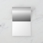 25周年結婚記念日のシルバーカード サンキューカード (内部)