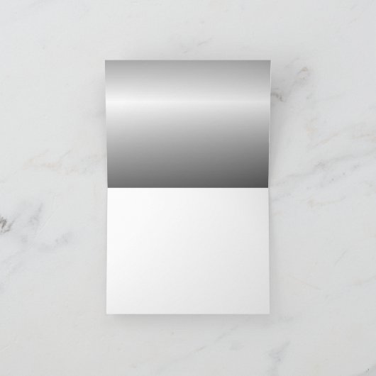 25周年結婚記念日のシルバーカード サンキューカード (内部)