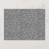 25周年結婚記念日のシルバーラブハート インビテーションポストカード (裏面)