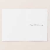 25周年結婚記念日のハートのカード 箔カード (内部)