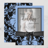 25周年結婚記念日の伝統的な写真 招待状 (正面/裏面)