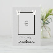 25周年結婚記念日の招待状 招待状 (スタンド正面)