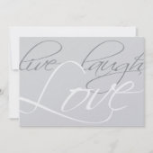 25周年結婚記念日の招待状 招待状 (正面)