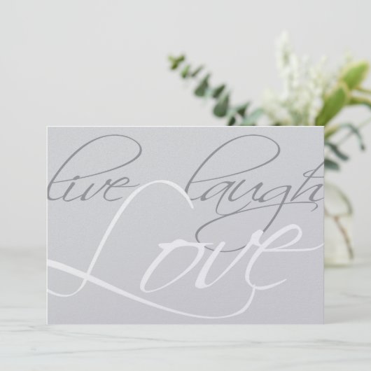 25周年結婚記念日の招待状 招待状 (スタンド正面)